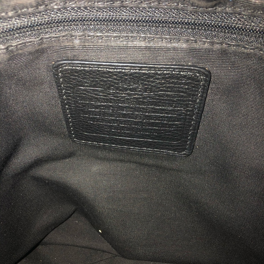 Coach Black Leather Bag - Picture 4 of 8